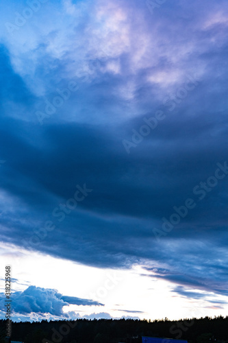 Sunrise and cloud in sky for background © woff