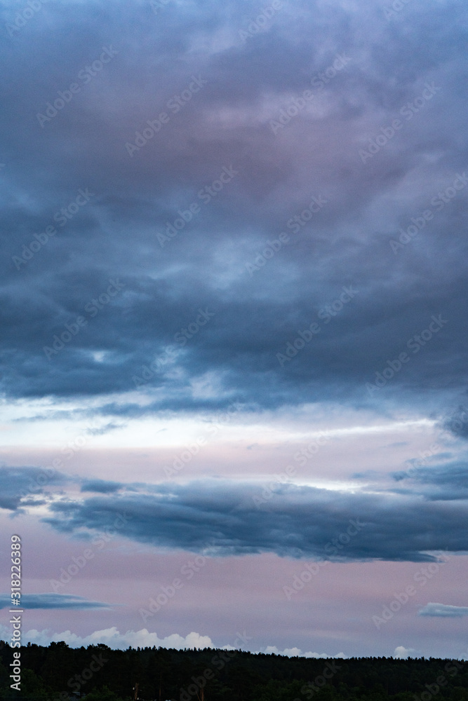 Sunrise and cloud in sky for background