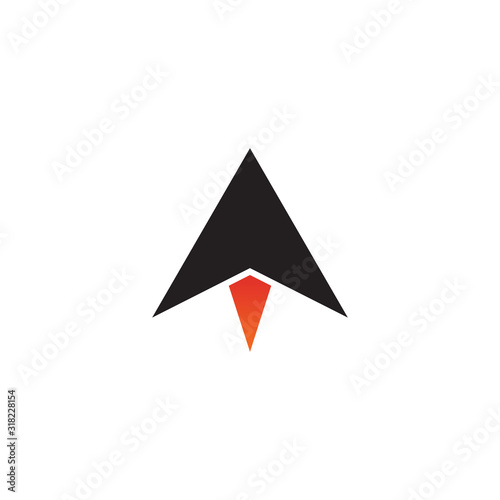 Rocket icon logo design vector illustration template