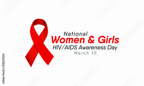 Vector illustration on the theme of National Women and Girls HIV/AIDS Awareness Day observed on March 10th.