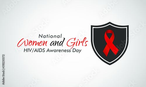 Vector illustration on the theme of National Women and Girls HIV/AIDS Awareness Day observed on March 10th.