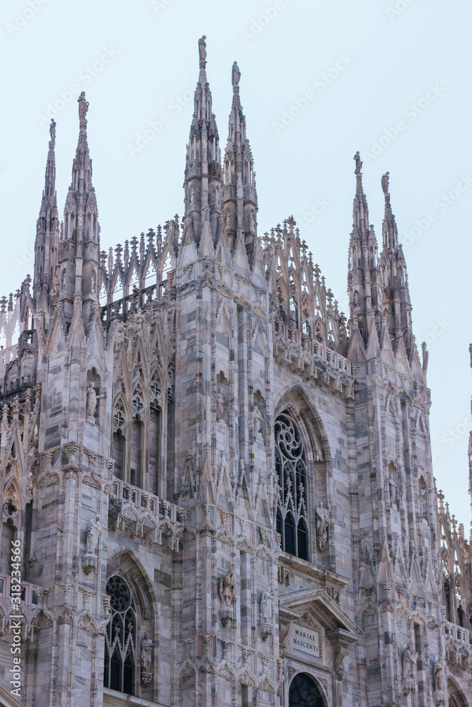 The greatest view Duomo in Milano, Italy