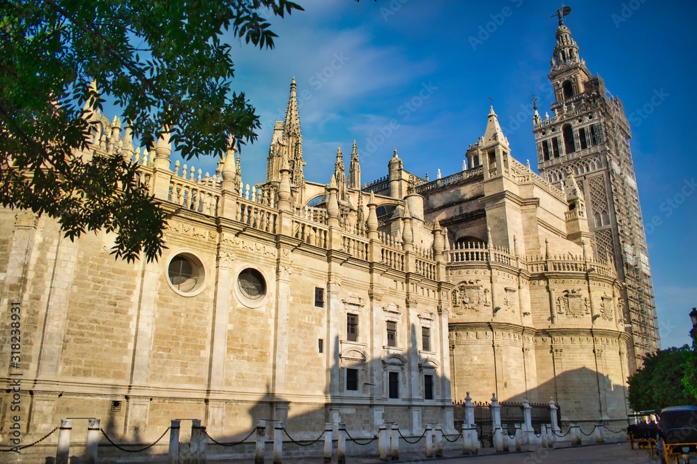 Catedral de Sevilla y torre de la Giralda