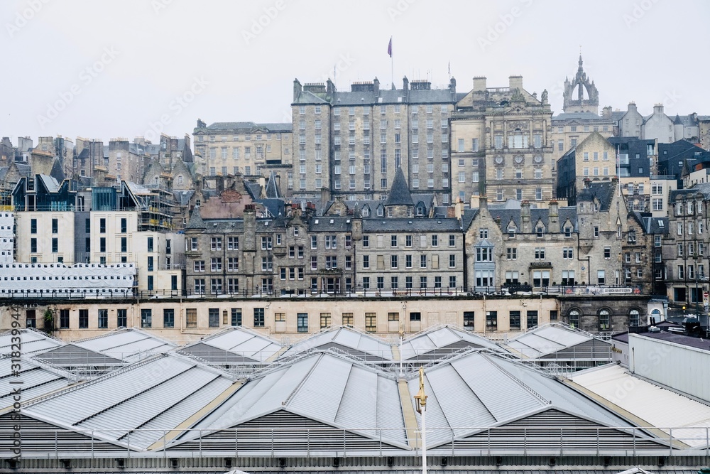 Sur les toits d'Edimbourg, écosse