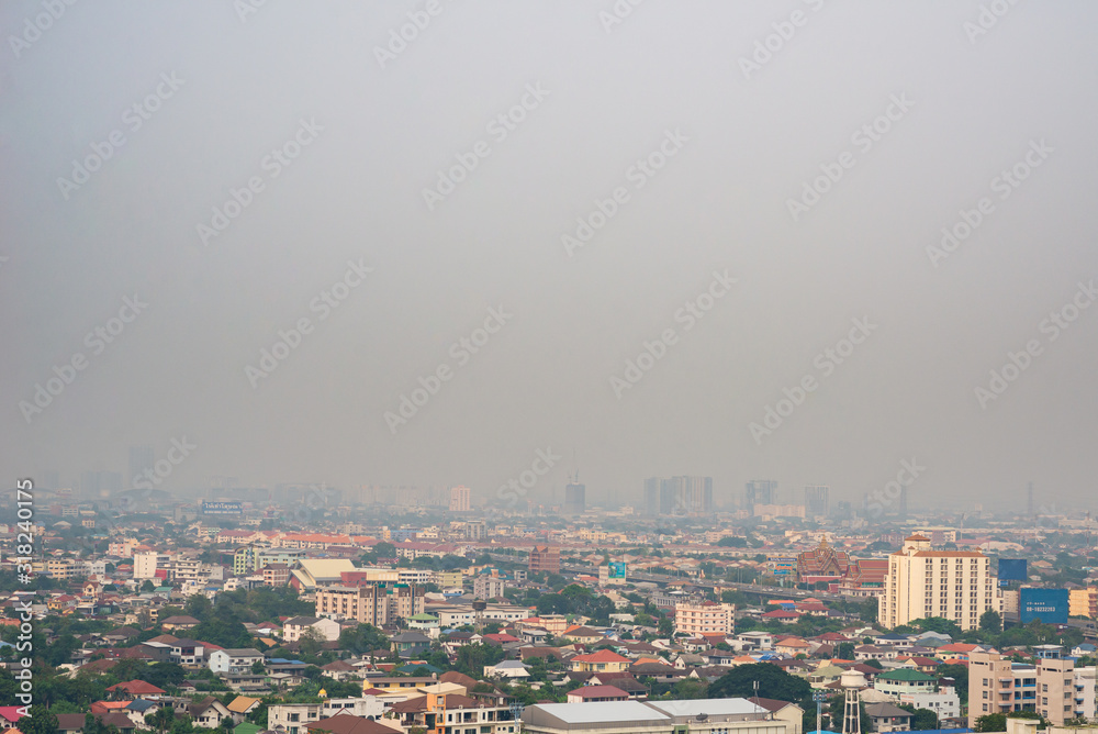 Smog and dust 2.5 pm in the city