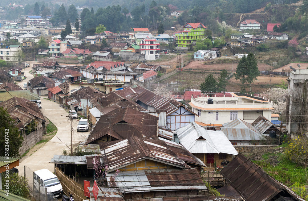 Ziro village in Arunachal Pradesh state, India