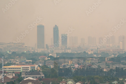 Smog and dust 2.5 pm in the city