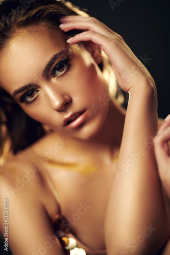 sensual golden lady