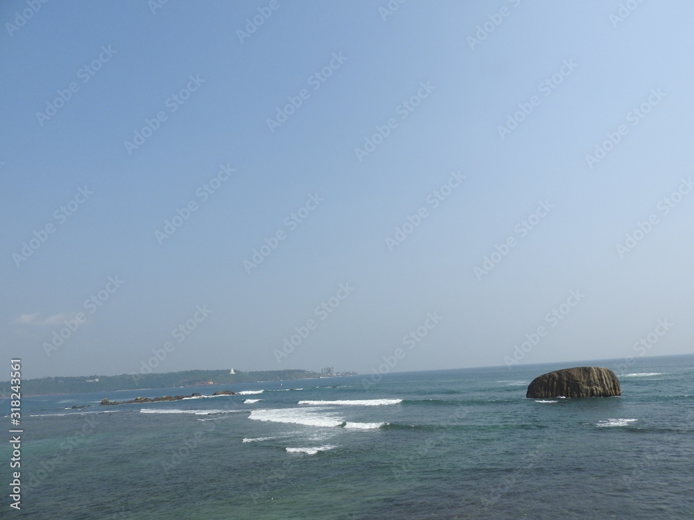 A view to the Lighthouse in Galle, Sri Lanka.
