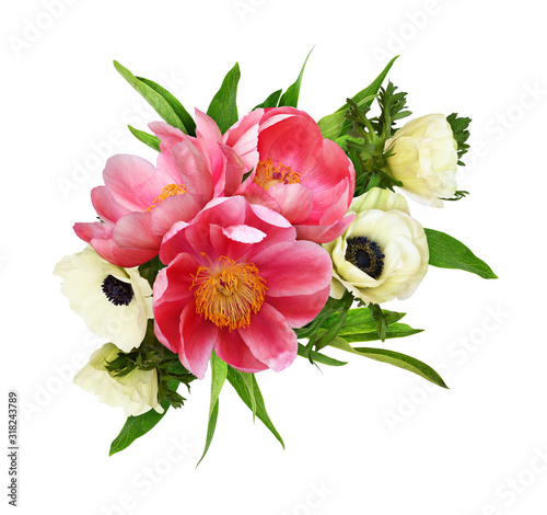 Floral arrangement with cor...