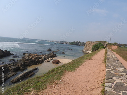 City clock tower in the town of Galle in Sri Lanka. Galle - the largest city and port in the south of Sri Lanka, the capital of the southern province and a popular tourist destination photo