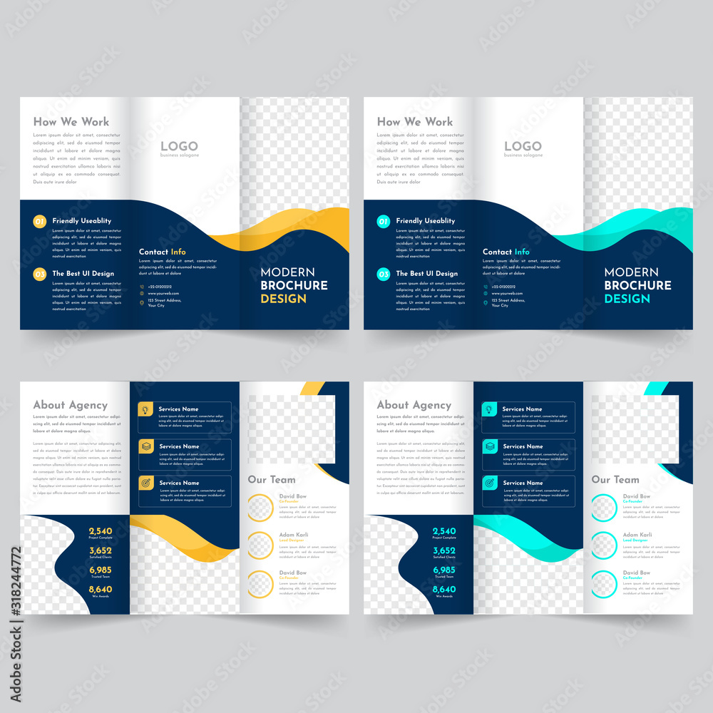 business trifold brochure template