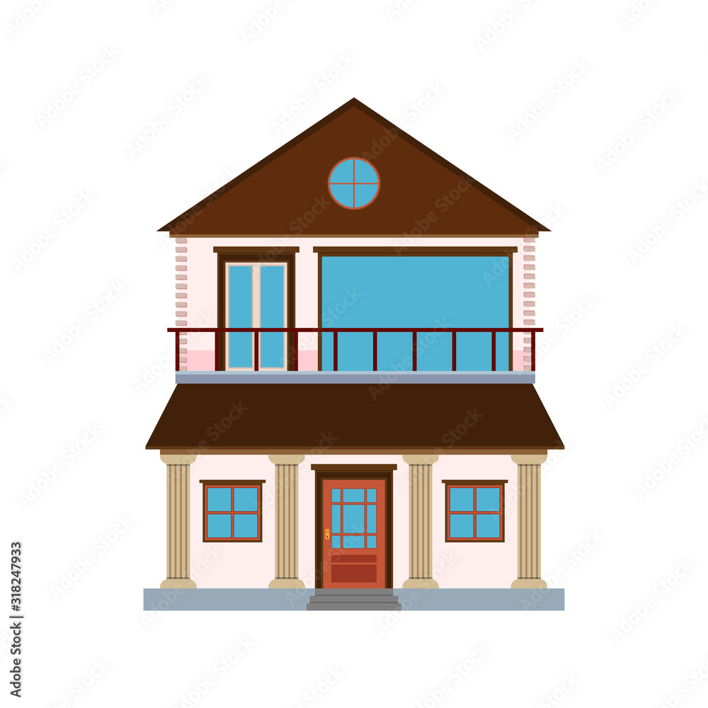 house isolated on white background house isolated on white background