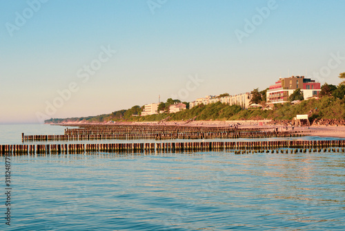 Beach in the Ustronie Morskie.