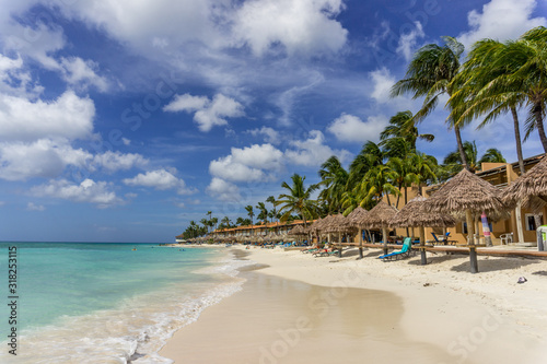 Druif beach on Aruba island in the Caribbean Sea © photoopus