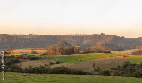 Rural landscape in Jaguari River Valley