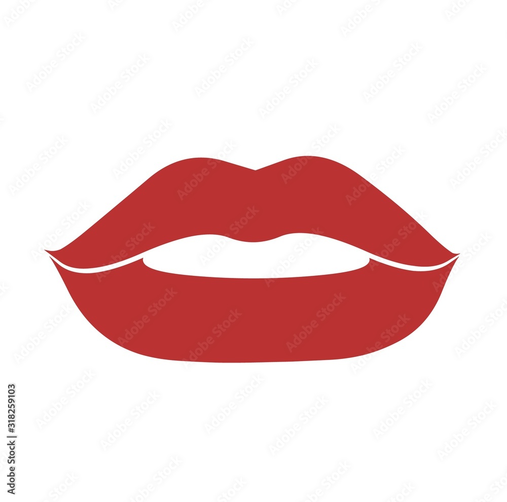 color icon of lip