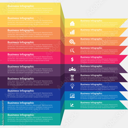 Vector Infographic design template with icons and options or steps. diagram, presentations, workflow layout, banner, flow chart, info graph.