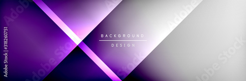 Abstract background - squares and lines composition created with lights and shadows. Technology or business digital template