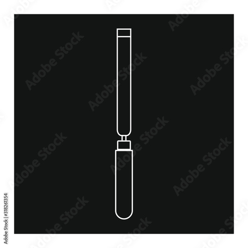vector icon, chisel tool for wood