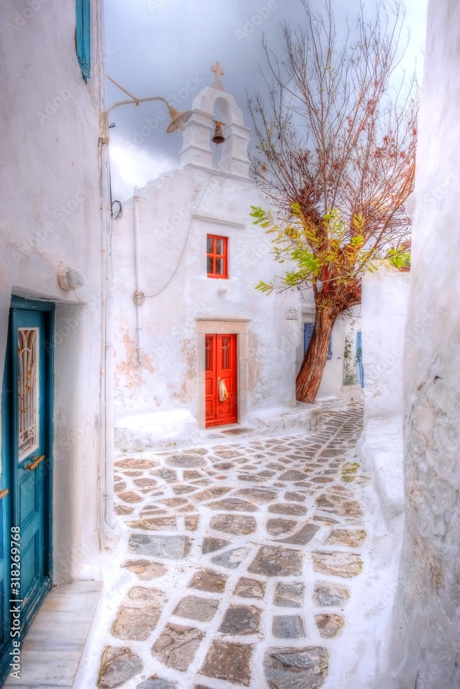 Fototapeta premium ミコノス島の風景