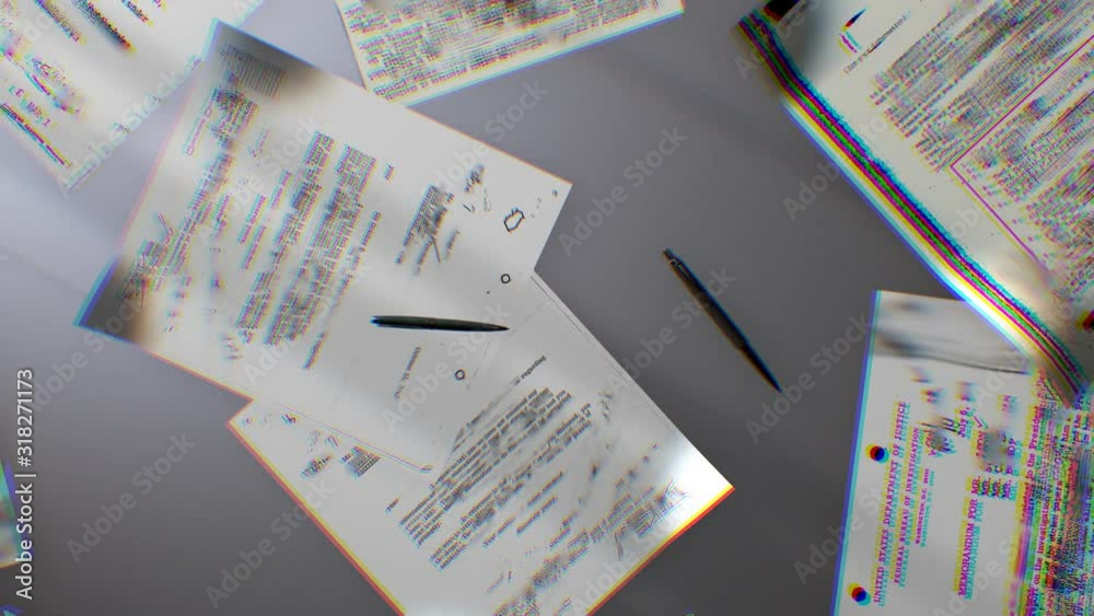 Abstract Top Secret concept background. Mystery documents of fbi or cia ...