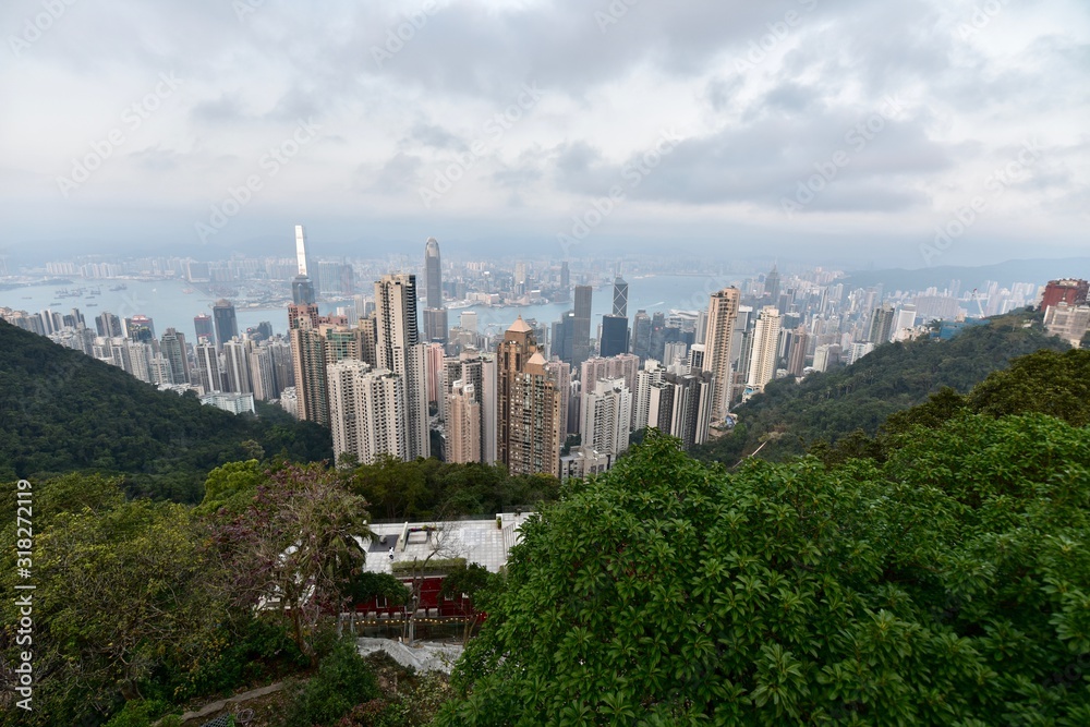 Obraz premium 香港の街の景色