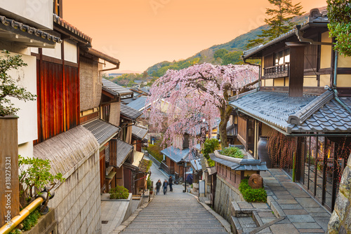 Kyoto, Japan Old Town in Spring