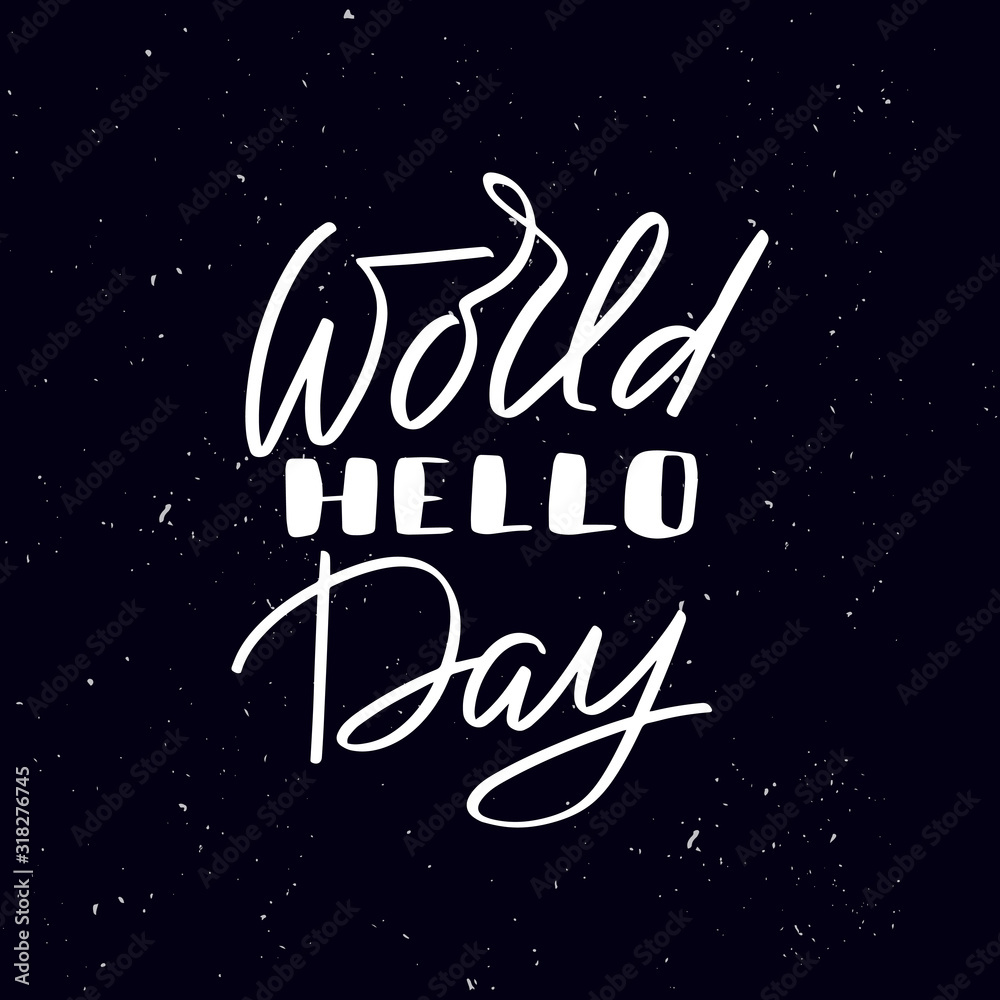 Handwritten calligraphy text, chalk on a blackboard Handwritten calligraphy text, chalk on a blackboard