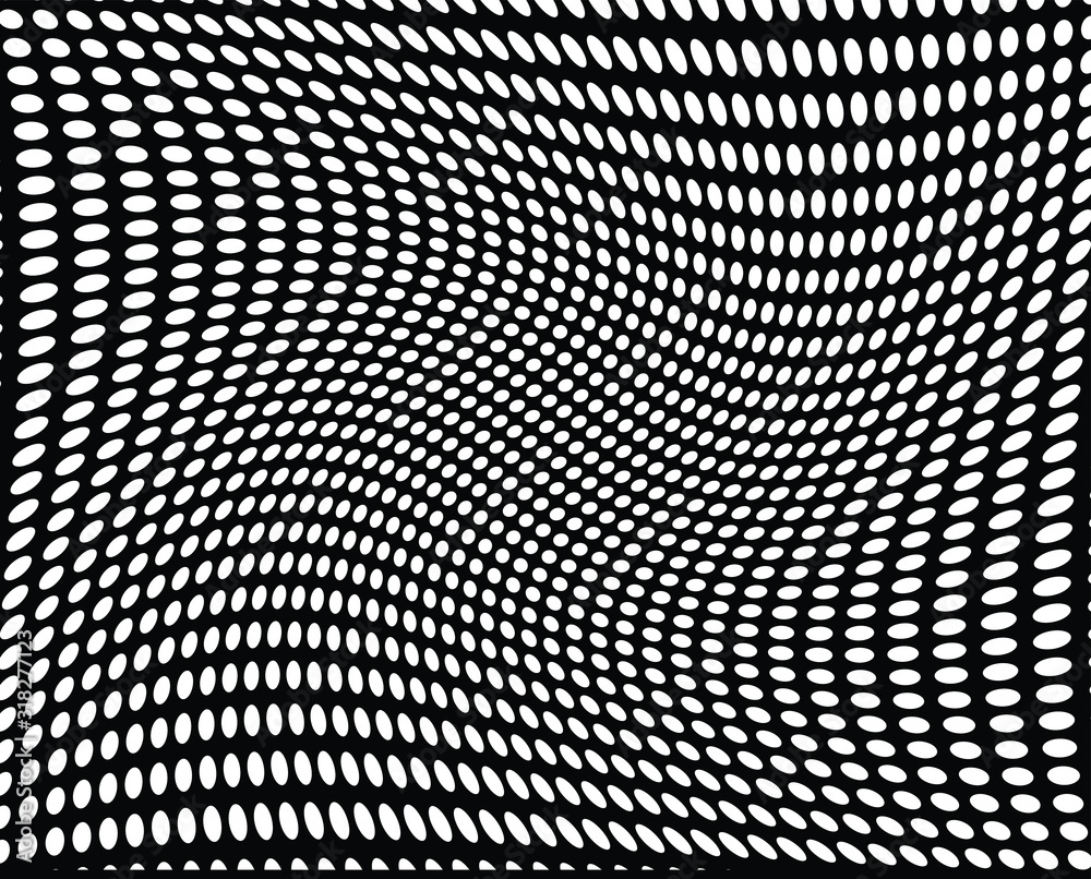 black and white illusive circle op art black and white illusive circle op art