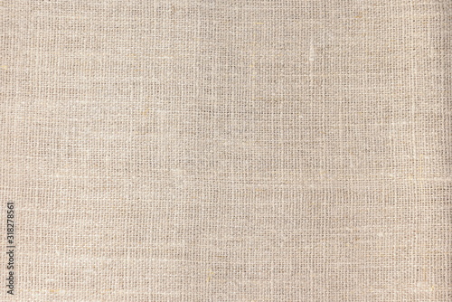 Beige linen fabric cotton for wallpaper design.