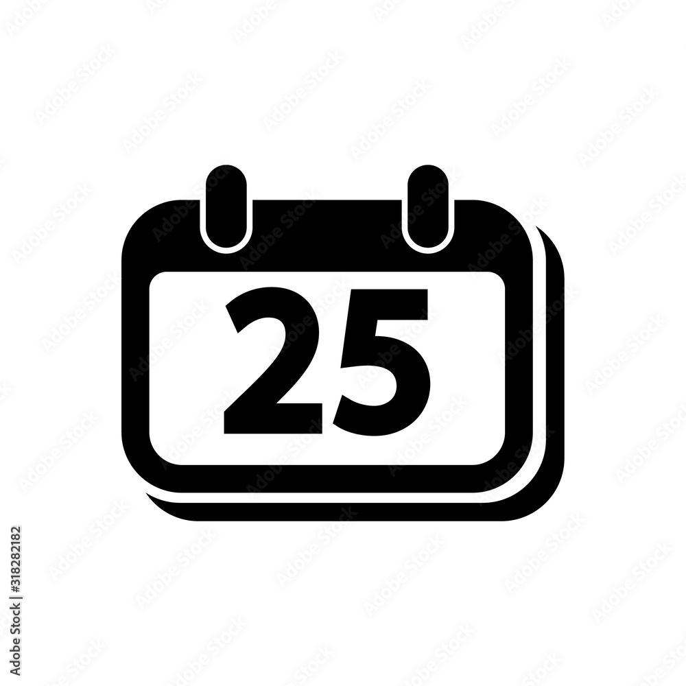 Calendar icon, logo isolated on white background Calendar icon, logo isolated on white background