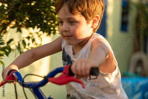 The boy and the bike