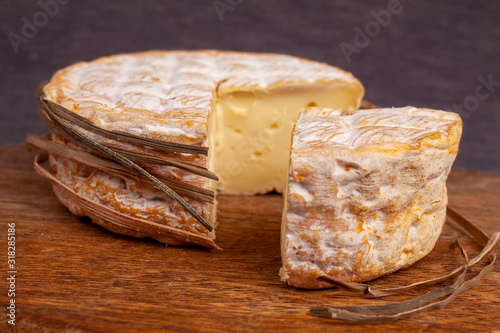 French cow's milk cheese called livarot photo