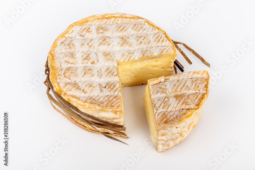 French cow's milk cheese called livarot photo