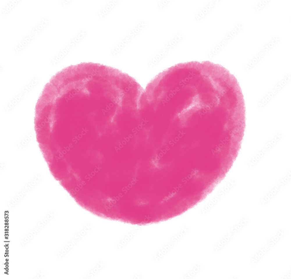 ハート ハート柄 ハートマーク ピンク かわいい 可愛い ピンク色 イラスト 模様 水彩 Illustration Stock Adobe Stock