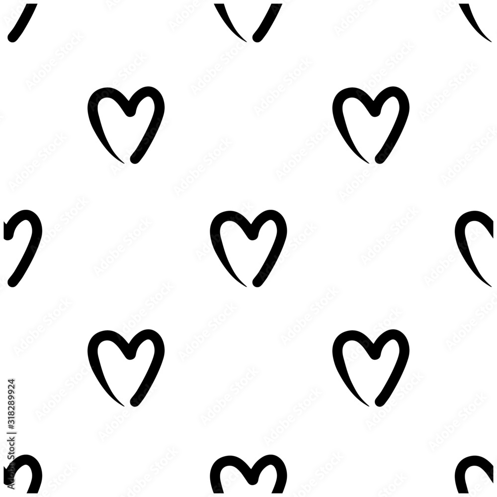 Seamless pattern with hearts. Romantic background, wallpaper. Valentine's Day. Love. Vector illustration. Seamless pattern with hearts. Romantic background, wallpaper. Valentine's Day. Love. Vector illustration.