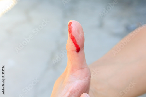 Wallpaper Mural Hand in blood Torontodigital.ca