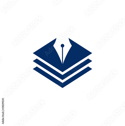 Education logo graphic. Modern education logo vector illustration