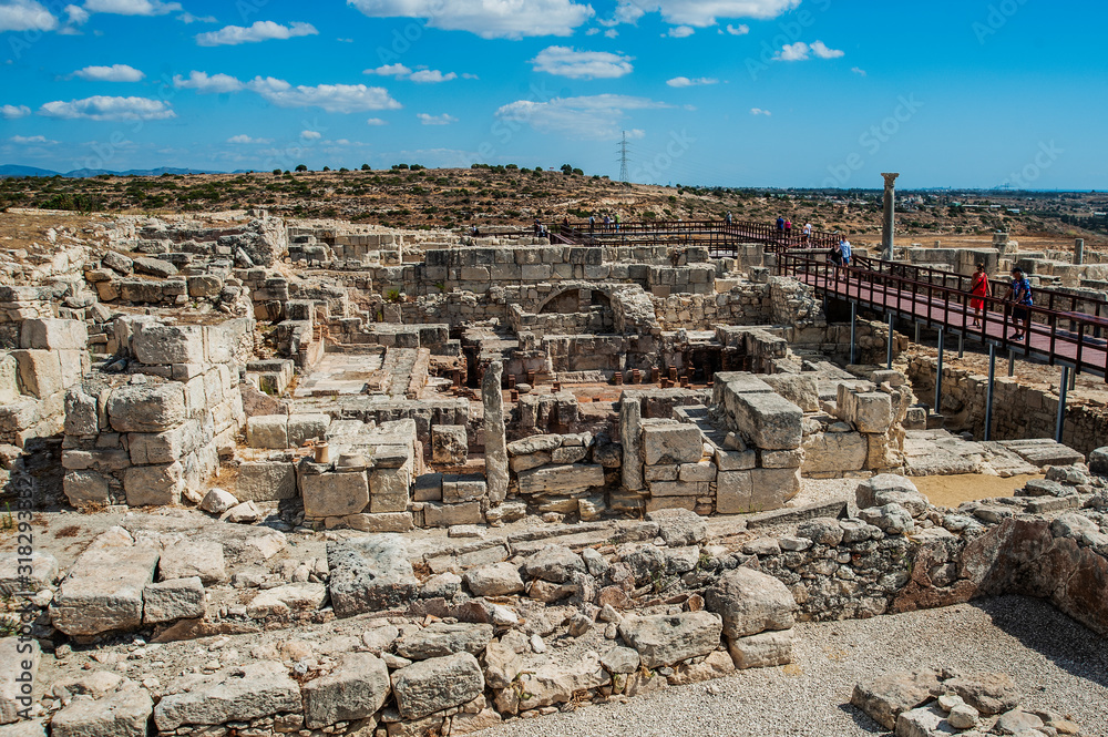 Kourion was built in the 12th century BC by the Mycenaeans who participated in the Trojan War. Then it consistently belonged to the Greeks, Romans and Byzantines.      
