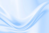White and blue cloth background abstract with soft waves.