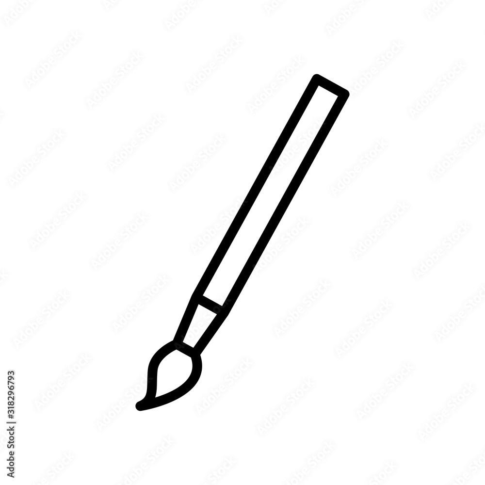 Paintbrush icon vector sign symbol on trendy design Paintbrush icon vector sign symbol on trendy design