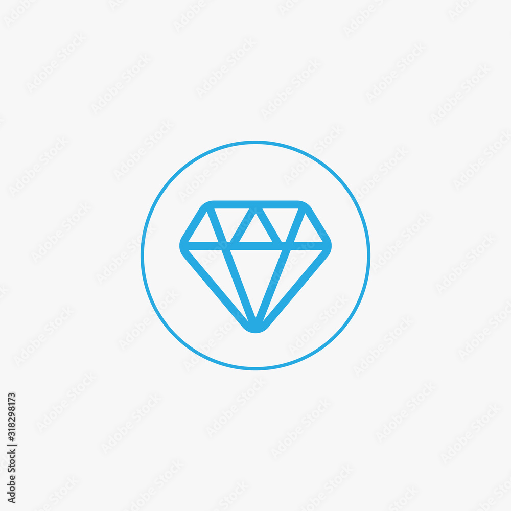 Diamond icons set. Diamond sign set. Brilliant vector icon
