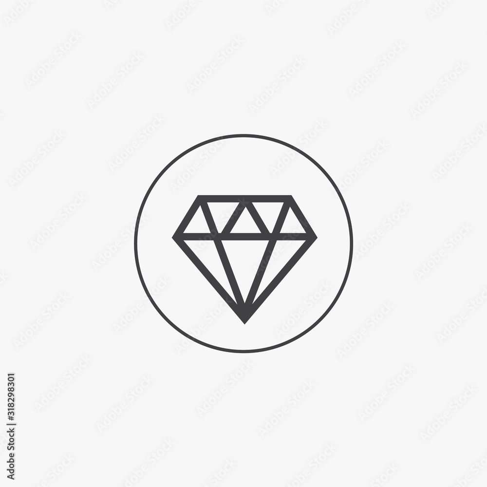 Diamond line icon. Diamond outline vector sign. Brilliant vector icon Diamond line icon. Diamond outline vector sign. Brilliant vector icon