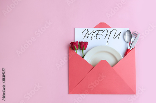 Valentines day meal invitat...