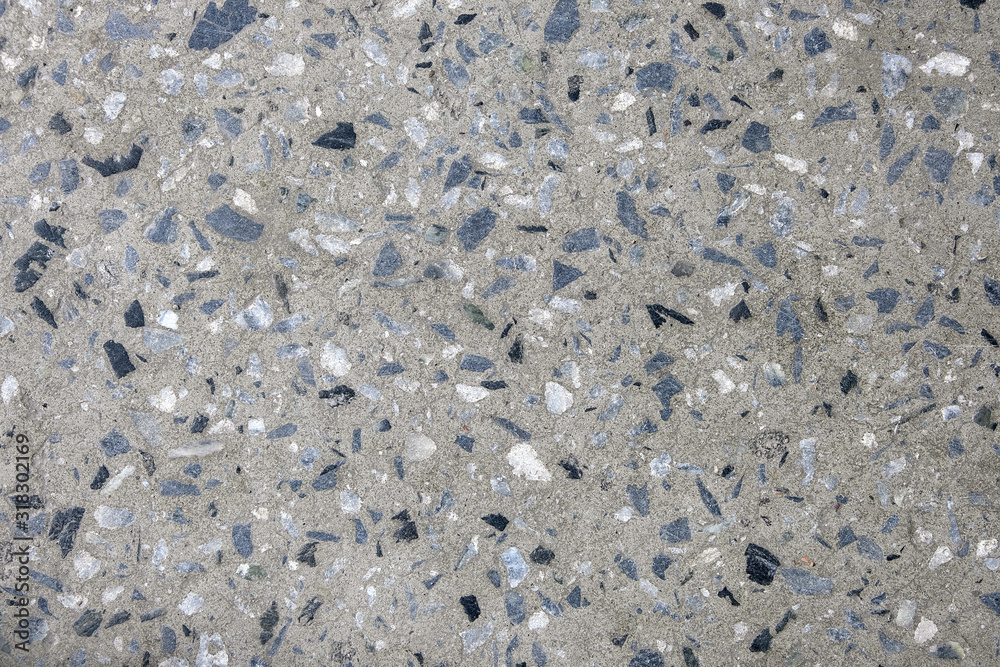 Gray marble chips, small gravel stones, texture background. Abstract background. Gray marble chips, small gravel stones, texture background. Abstract background.