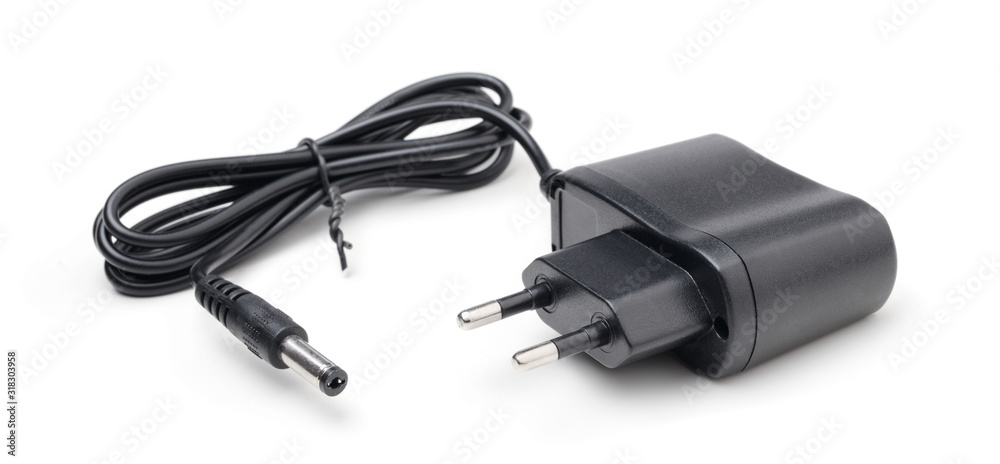 Charger for electronic devices isolated on a white Charger for electronic devices isolated on a white