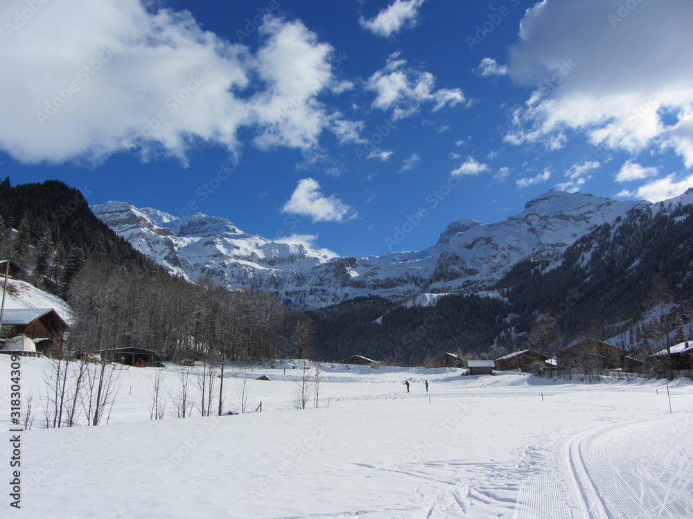 Szlak nart biegowych - Alpy, Szwajcaria
