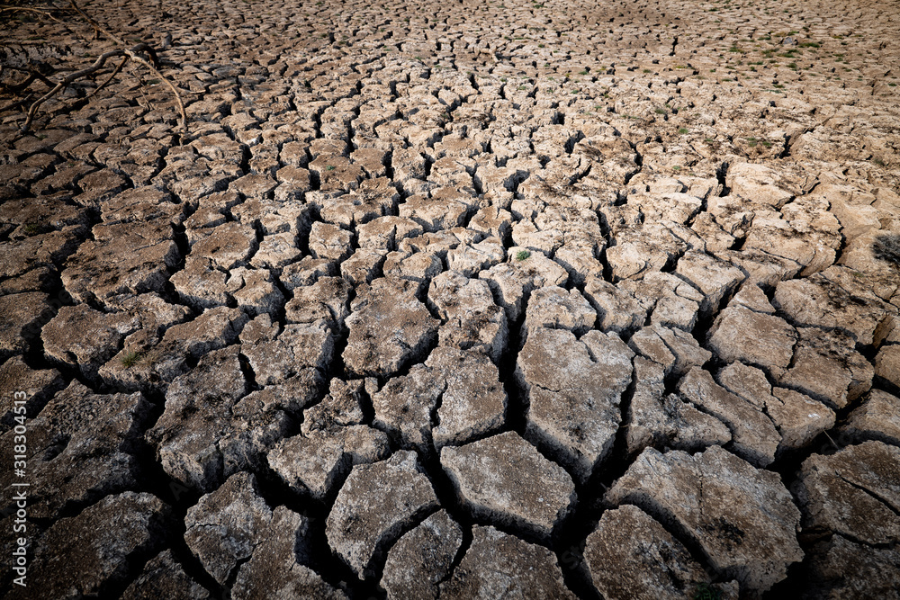 Natural drought, brown, brown or drought soil with grounding Natural drought, brown, brown or drought soil with grounding
