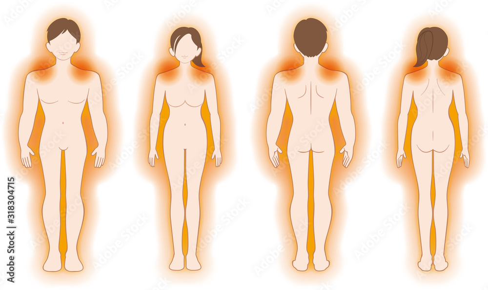温まった肩 男女セット 温まった肩 男女セット